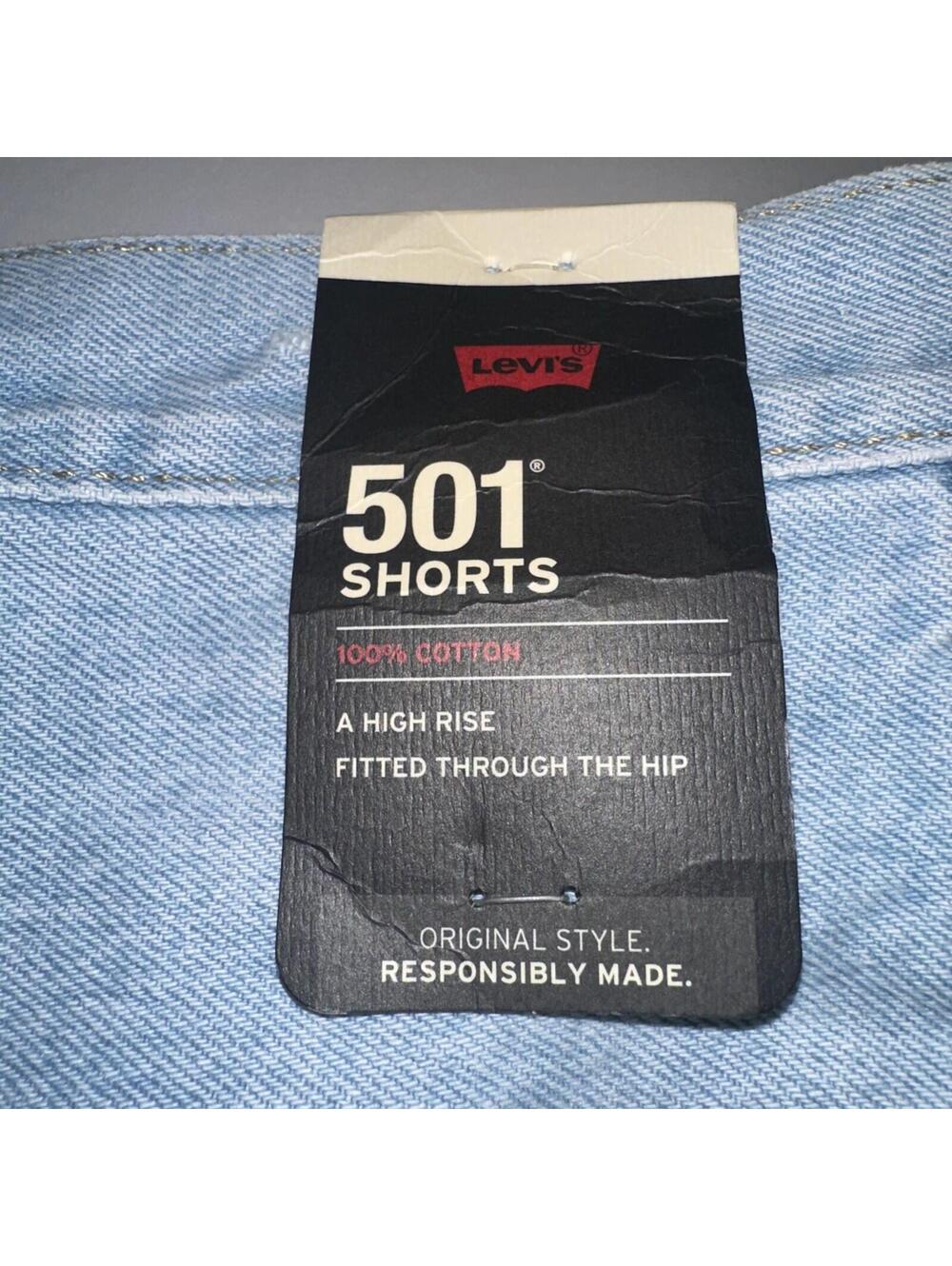Levi's Women's 501 High Rise Denim Shorts Size 31 NWT - Picture 4 of 5